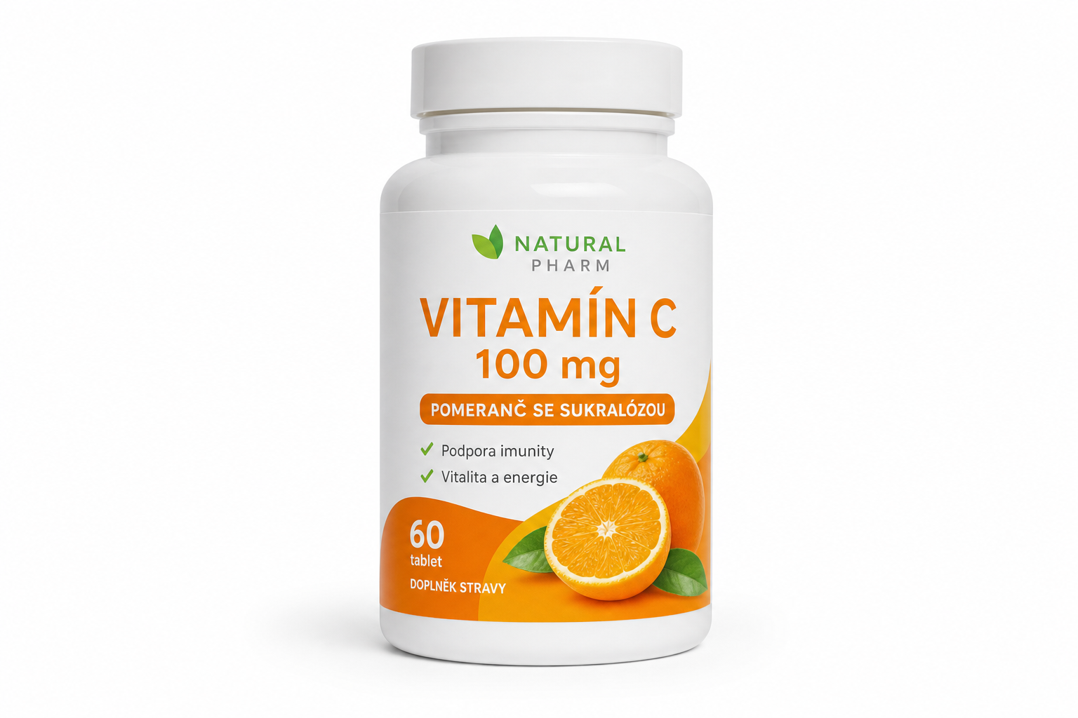 Vitamín C 100mg - Pomeranč se sukralózou tbl 60