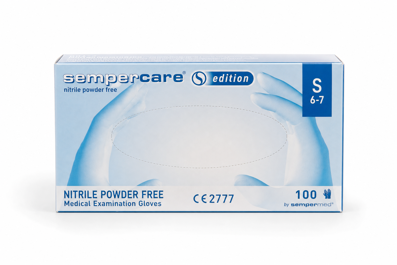 Rukavice vyš.Sempercare Edition vel. S/100ks bez pudru nitrilové