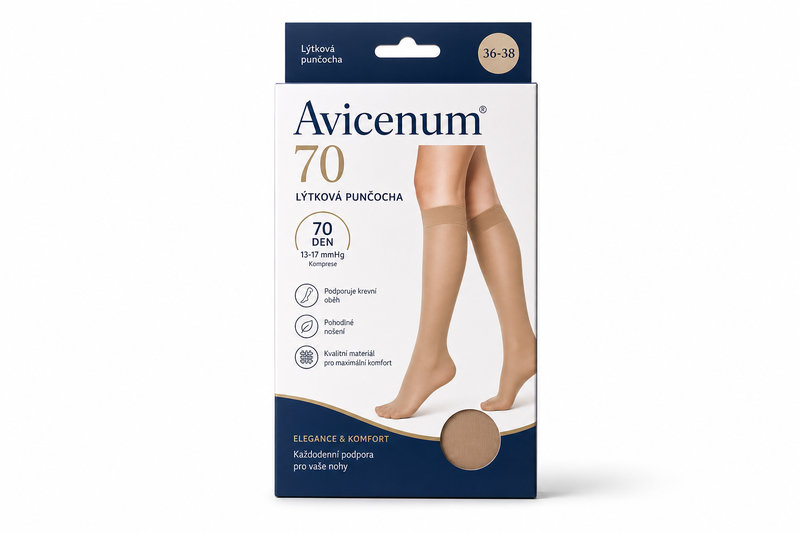 Avicenum 70 lýtková punčocha 36-38 tělová