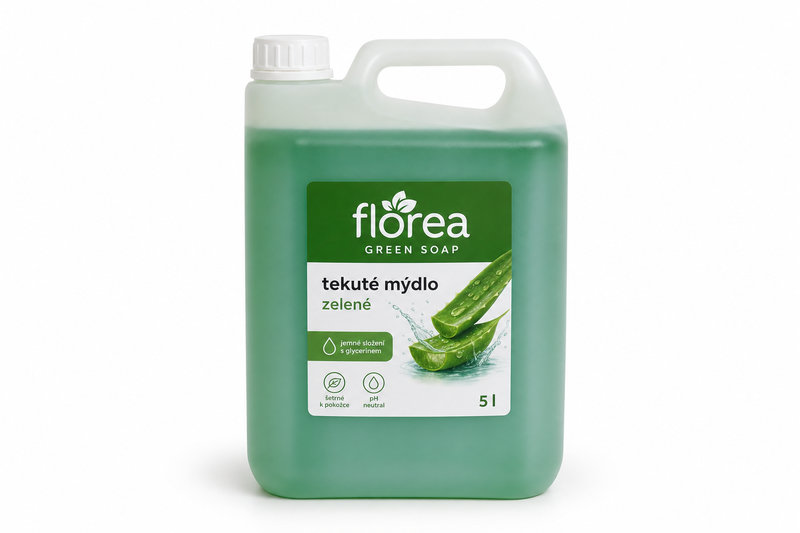 Florea mýd.tek.náplň zelené 5l