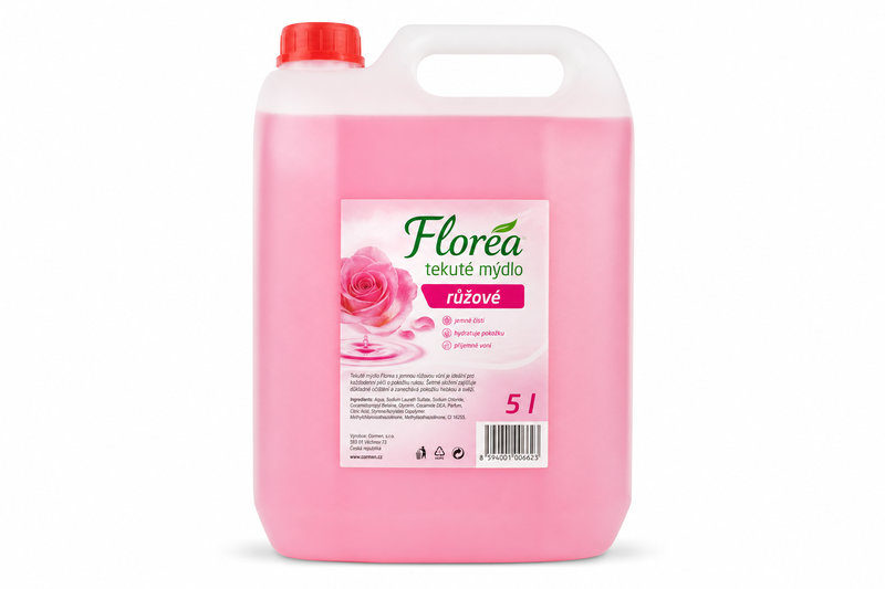 Florea mýd.tek.náplň růžové 5l