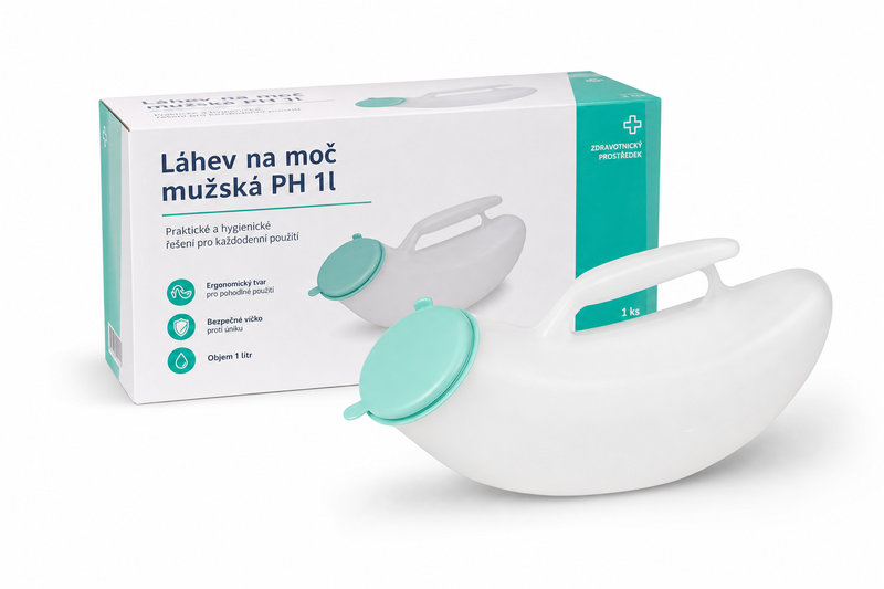Láhev na moč mužská PH 1l