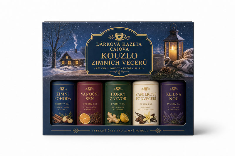 Dárková kazeta čajová - Kouzlo zimních večerů