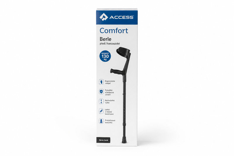 Berle předl.franc Access Comfort nosnost 130 kg černá