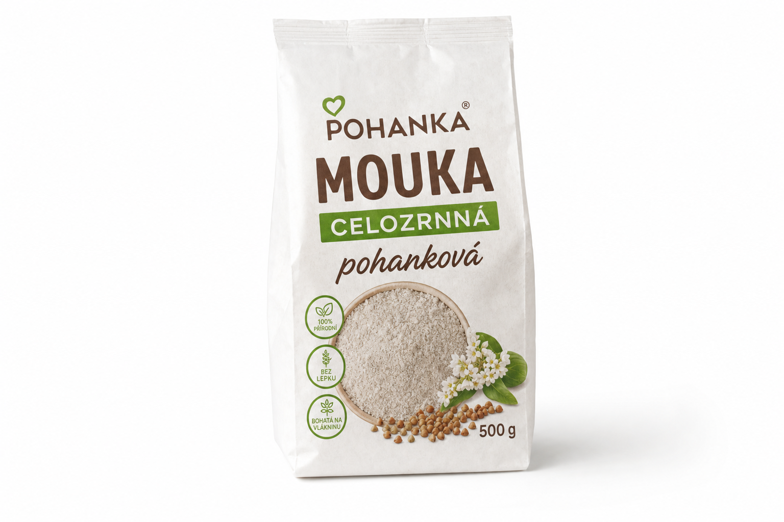 Pohanka mouka celozrnná 500g