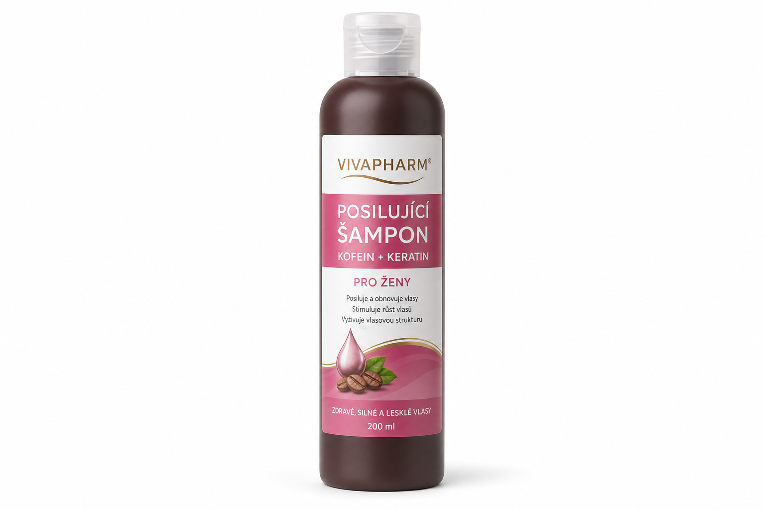 Vivapharm Posil.šamp kofein+keratin pro ženy 200ml