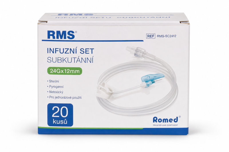 Infuzní set subkutánní RMS 24Gx12mm 20ks