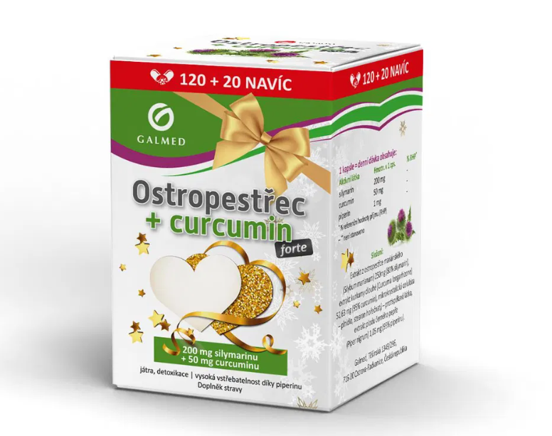 Ostropestřec + curcumin forte cps 120+20 VB