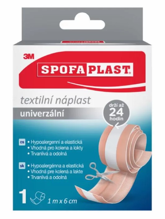 3M Spofaplast 154 Textilní elast.náplast 1mx6cm
