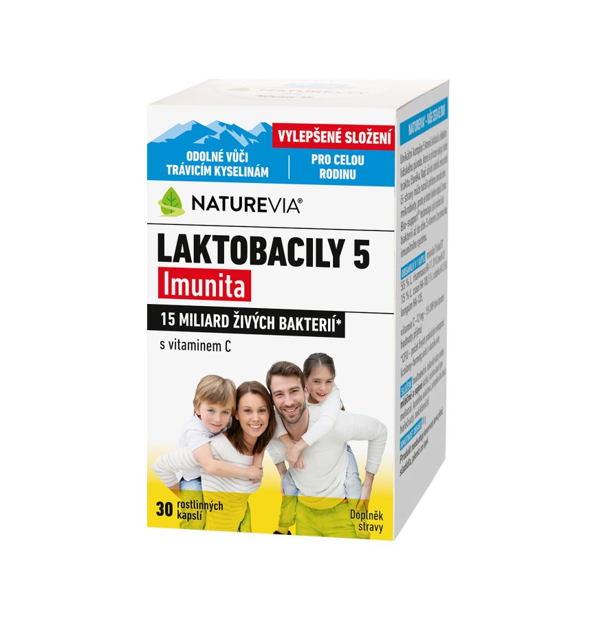 NatureVia Laktobacily 5 Imunita cps.33