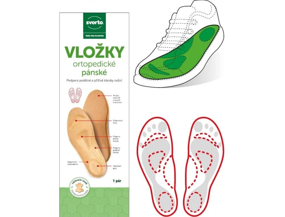 Vložky ortopedické pánské SVORTO 052