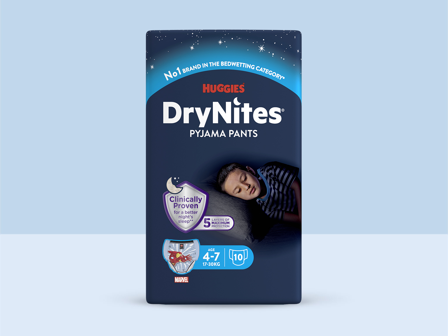 DryNites kalh.abs. pro chlapce 4-7let/17-30kg/10ks