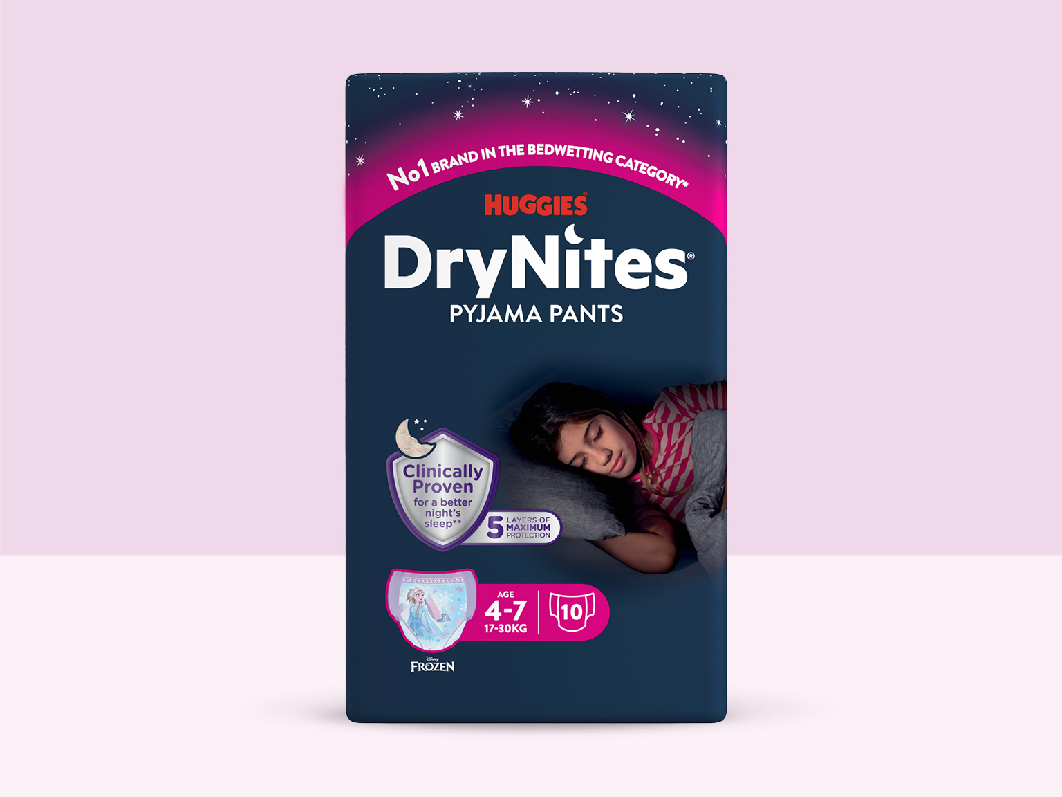 DryNites kalh.abs. pro dívky 4-7 let/17-30kg/10ks
