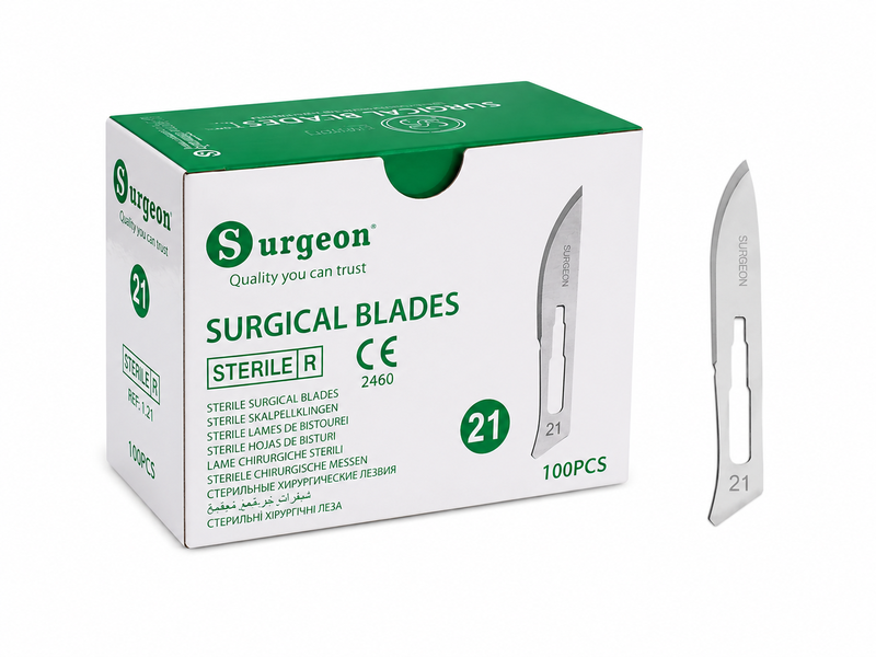 Čepelka skalp.ster.č.21 Surgeon 1ks /krab=100ks
