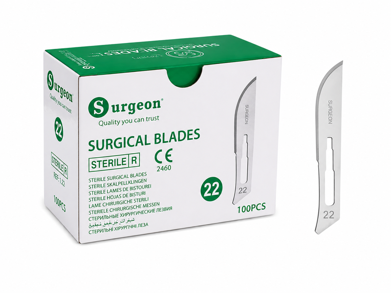 Čepelka skalp.ster.č.22 Surgeon 1ks /krab=100ks