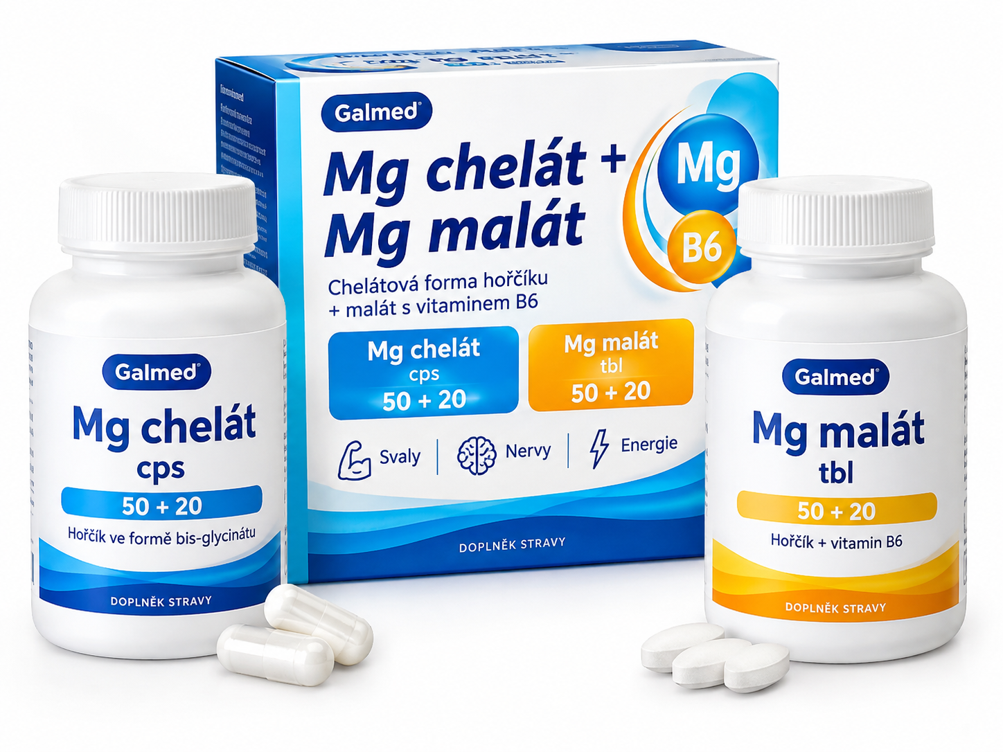 Mg chelát cps 50+20+Mg malát tbl 50+20 VB