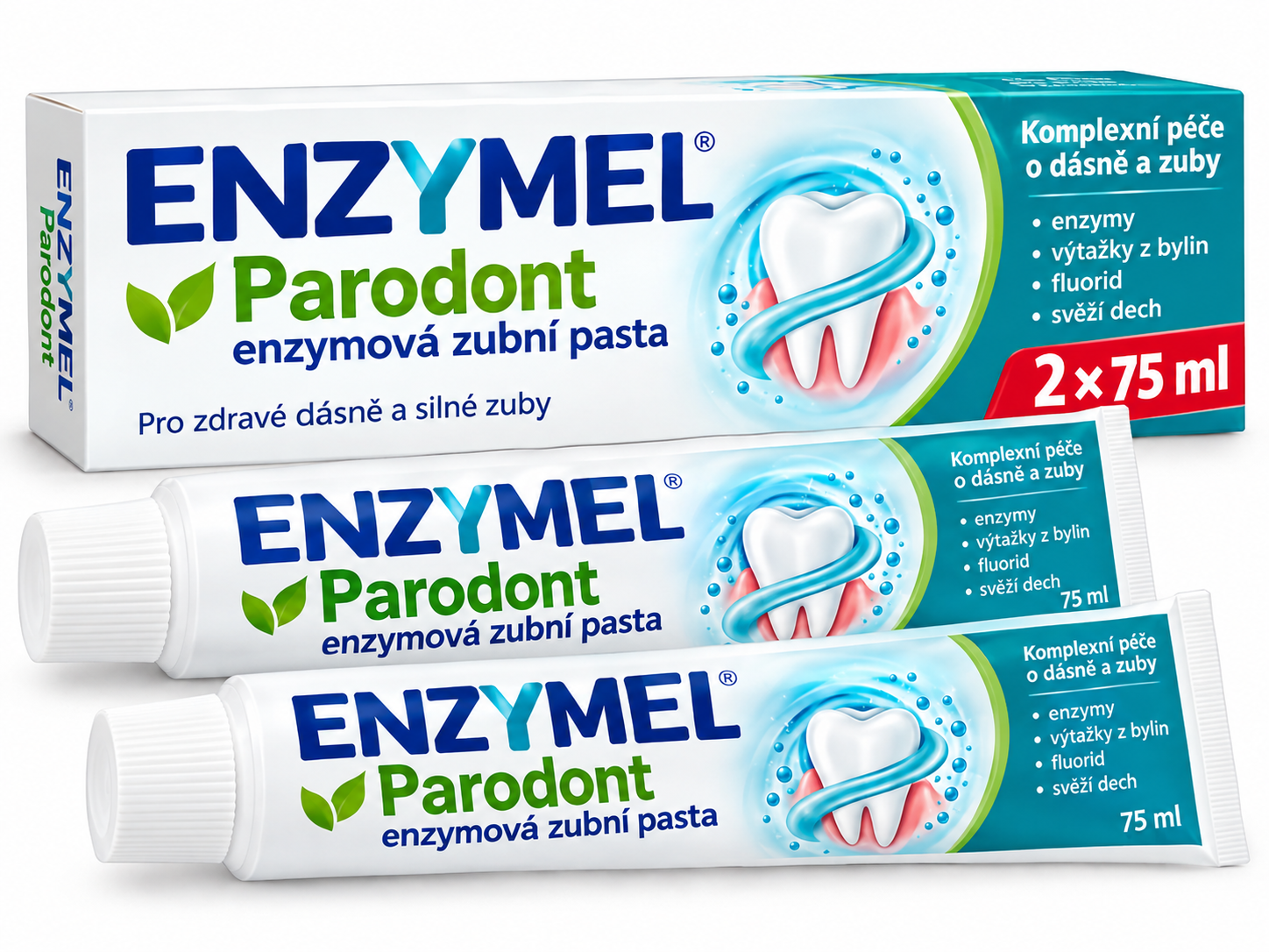 ENZYMEL Parodont enzymová zubní pasta 2x75ml
