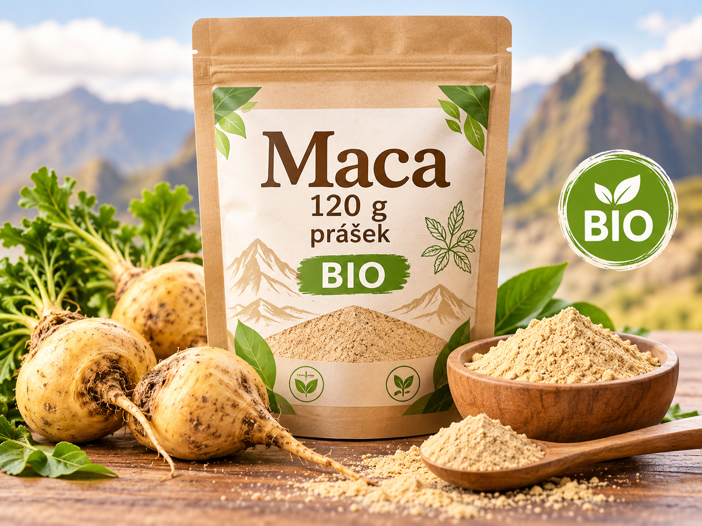 Maca 120 g prášek BIO