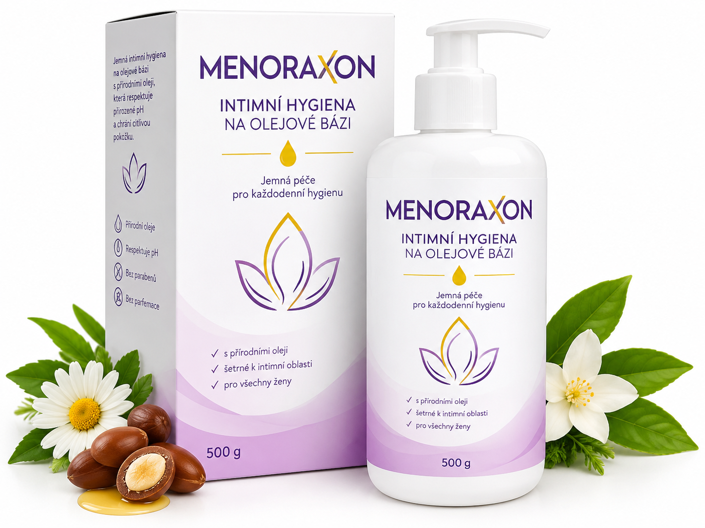 MENORAXON intimní hygiena na olejové bázi 500 g